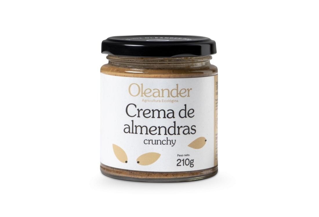 Crema de almendras crunchy ecológica