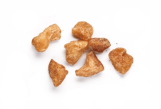 Manzana deshidratada con azúcar y canela